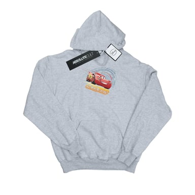 Disney Mens Cars Lightning McQueen Hoodie (Sports Grey)