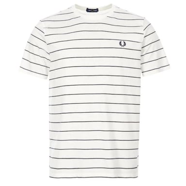 Fred Perry M8532 129 Camiseta Rayas Blancas