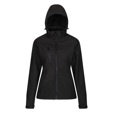 Regatta Womens/Ladies Venturer 3 Layer Membrane Soft Shell Jacket (Black)