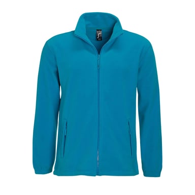SOLS Mens North Full Zip Outdoor Fleece Jacket (Aqua)