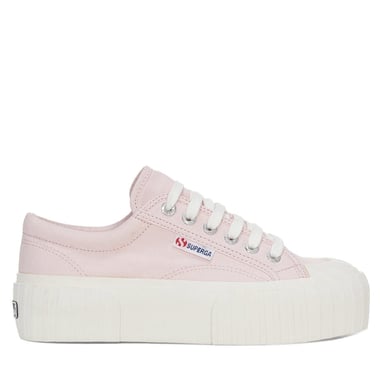 Superga Womens/Ladies 2631 Stripe Platform Trainers (Pinkish/Avorio)
