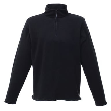 Regatta Mens Micro Zip Neck Fleece Top (Black)