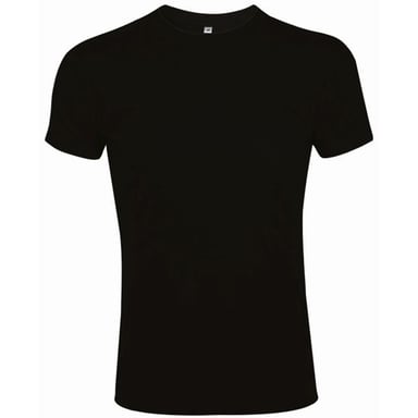 SOLS Mens Imperial Slim Fit Short Sleeve T-Shirt (Deep Black)