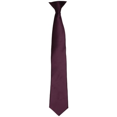 Premier Unisex Adult Satin Tie (Aubergine)