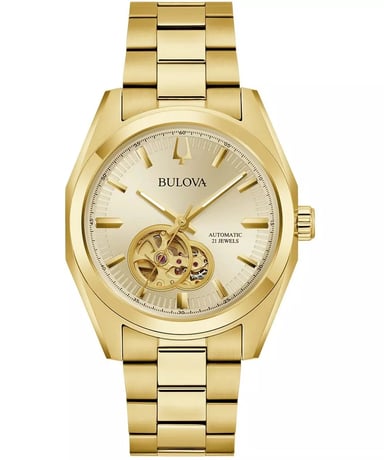 Bulova Surveyor Men's Gold Watch 97A182