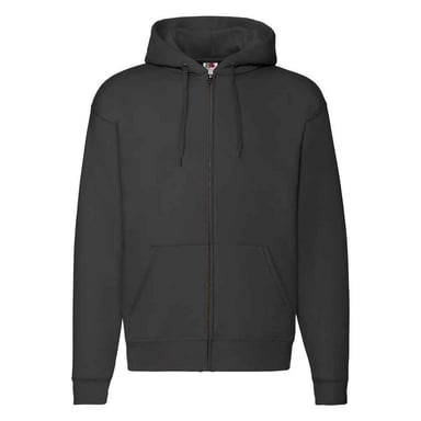 Fruit of the Loom Unisex Adult Premium Full Zip Hoodie (Black)
