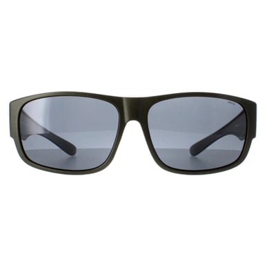 INVU Rectangle Unisex Mate Oliva Gris Metalizado Polarizado E2601