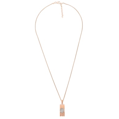 Orphelia Women's 925 Sterling Silver Chain with Pendant - Silver/Rose ZH-7283