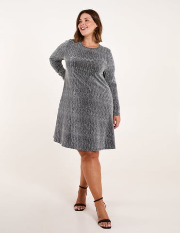 Curve Lurex Swing Dress