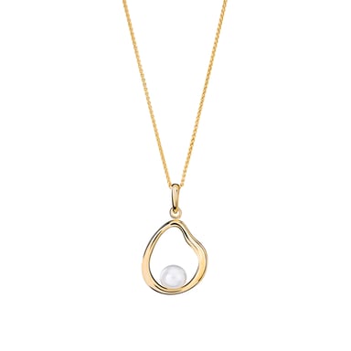 Orphelia 'Baptiste' Women's 925 Sterling Silver Chain with Pendant - Gold ZH-7507/G