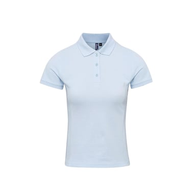 Premier Womens/Ladies Coolchecker Plus Polo Shirt (Light Blue)