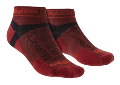 Bridgedale - Calcetines Bajos Ultraligeros Merino para Hombre - Rojo