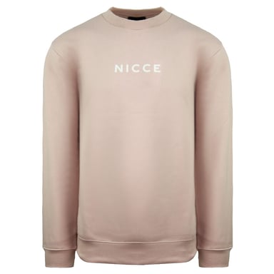 Suéter rosa claro para hombre con logo de Nicce Center