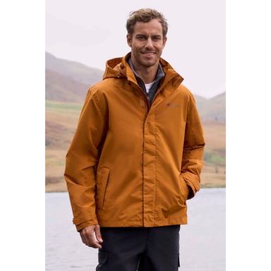 Mountain Warehouse Mens Fell II 3 in 1 Jacket (Burnt Orange)