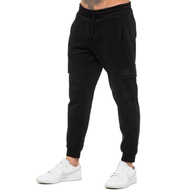 Enzo | Hombre Cargo Joggers - Negro