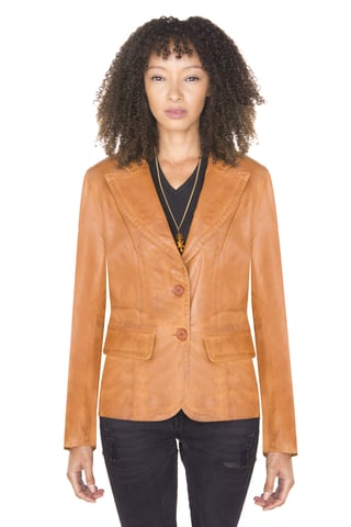 Chaqueta de cuero para mujer - Seregno