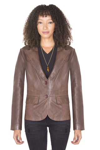 Chaqueta de cuero para mujer - Seregno