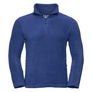 Russell Mens Zip Neck Outdoor Fleece Top (Royal Blue)