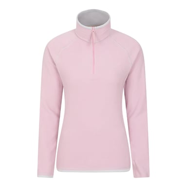 Mountain Warehouse Womens/Ladies Montana Half Zip Fleece Top (Pink)