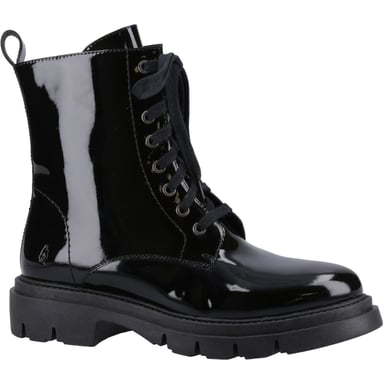Hush Puppies Rhea Leather Women's Black Boots