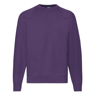 Fruit Of The Loom Mens Raglan Sleeve Belcoro® Sweatshirt (Purple)