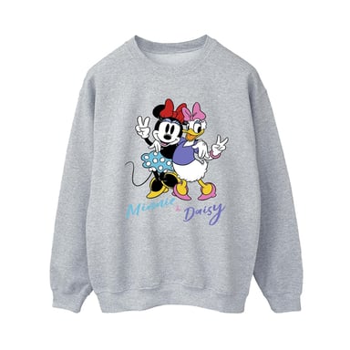 Disney Womens/Ladies Minnie Mouse And Daisy Sweatshirt (Sports Grey)