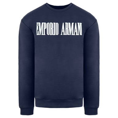 Emporio armani logo para hombre suéter marina