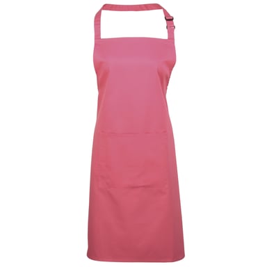 Premier Ladies/Womens Colours Bip Apron With Pocket (Fuchsia)