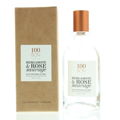 100Bon Bergamote & Rose Sauvage Eau de Parfum Spray 50ml Natural Ingredients