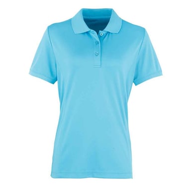 Premier Womens/Ladies Coolchecker Polo Shirt (Turquoise)