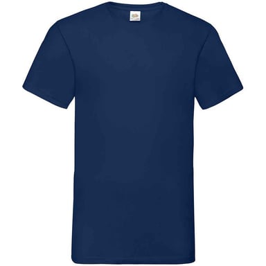 Fruit of the Loom Mens Value V Neck T-Shirt (Navy)