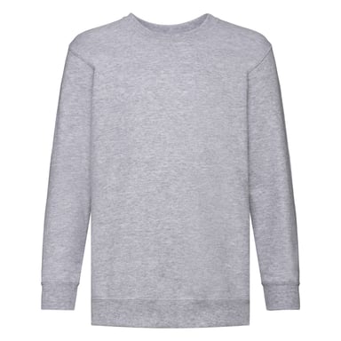 Fruit Of The Loom Childrens Unisex Set In Sleeve Sweatshirt (Heather Grey)
