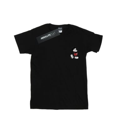 Disney Mens Mickey Mouse Kickin Retro Chest T-Shirt (Black)