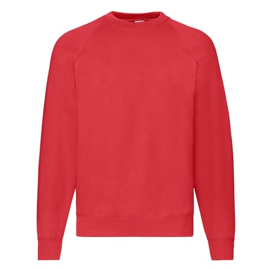 Fruit Of The Loom Mens Classic 80/20 Raglan Sweatshirt (Red)