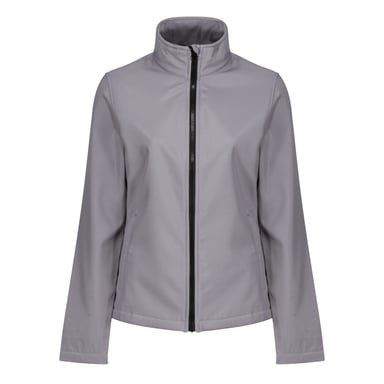 Regatta Standout Womens/Ladies Ablaze Printable Soft Shell Jacket (Rock Grey/Black)