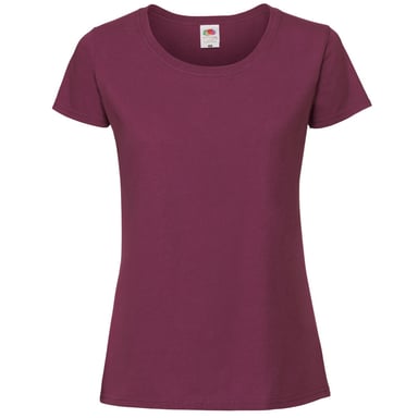 Fruit Of The Loom Womens/Ladies Ringspun Premium T-Shirt (Oxblood)