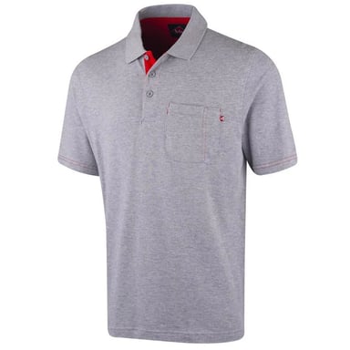 Lee Cooper Mens Marl Pique Polo Shirt (Grey)