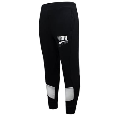 Puma Rebel Block Stretch Winist Bottoms Black White White Mens Track Pants 582742 01