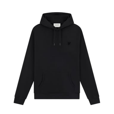 Lyle & Scott Tonal Eagle Logo sudadera con capucha negra