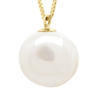 Necklace Real Cultured Freshwater Pearl Baroque 12-13 mm