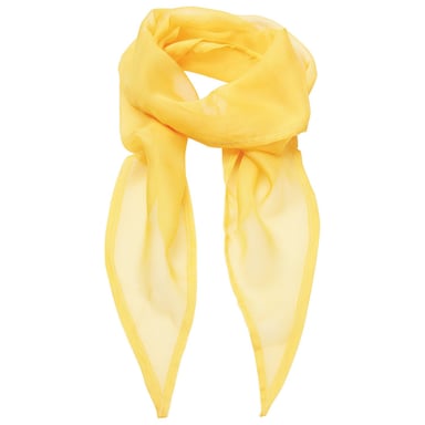 Premier Unisex Adult Colours Chiffon Scarf (Sunflower)