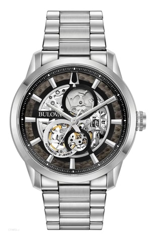 Bulova Sutton Automatic Men's Silver Watch 96A208