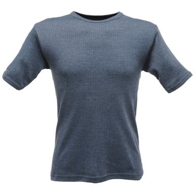 Regatta Mens Thermal Underwear Short Sleeve Vest / T-Shirt (Denim)