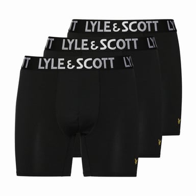 Calzoncillos Lyle & Scott Elton 3-Pack Boxers Negro