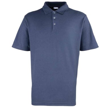 Premier Mens Studded Polo Shirt (Navy)
