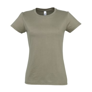 SOLS Womens/Ladies Imperial Heavy Short Sleeve T-Shirt (Khaki)