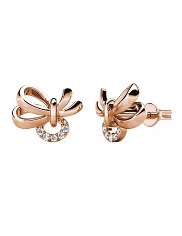 Pendientes Posie - Oro rosa y cristal