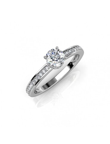 Anillo Elise - Plata y Cristal