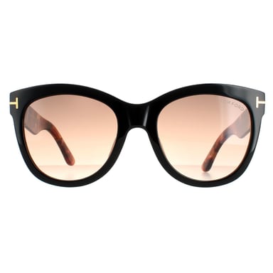Gafas de sol Tom Ford Wallace FT0870 05F Negro Habana Marrón Gradiente