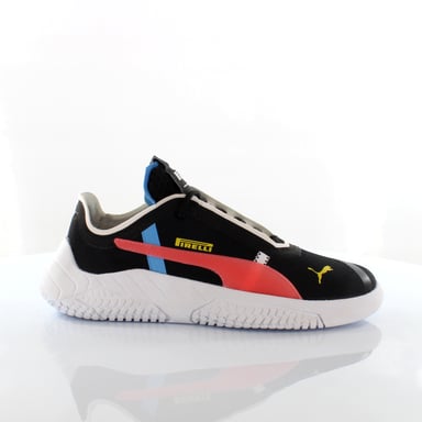 Puma Replicat X Pirelli V2 Fórmula 1 Negro bajo encaje hacia arriba entrenadores de hombre 306467 01
